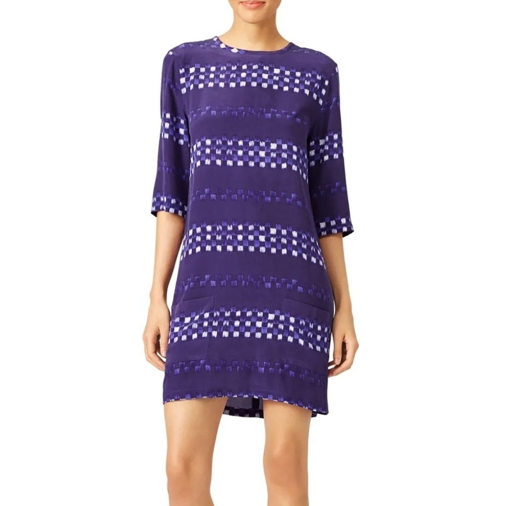 Equipment Femme Ultra Marine Aubrey Silk Dress Size Small